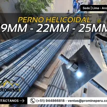 PERNO HELICOIDAL 19MM SOSTENIMIENTO DE ALTA CAPACIDAD