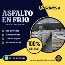 VENTA DE ASFALTO EN FRIO - PRESENTACION DE 25KG
