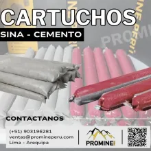 CARTUCHO DE RESINA Y CEMENTO FIJACIÓN RÁPIDA PARA MINERÍA