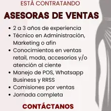 Asesora de Ventas - Gamarra